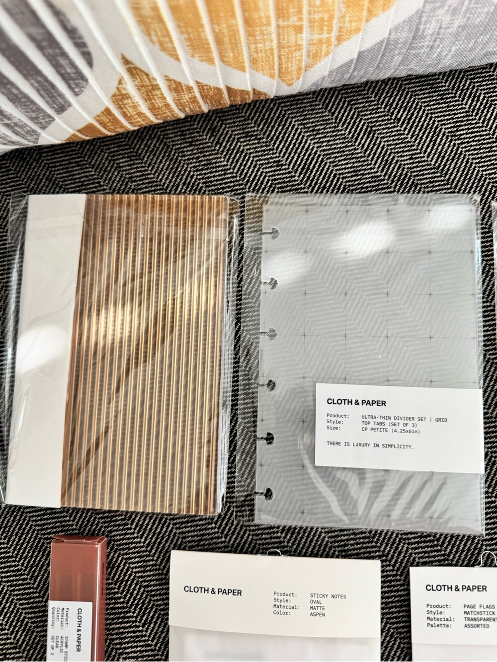 Cloth & Paper Gray and Cream Disc Planner Pack - Picture 2 of 5